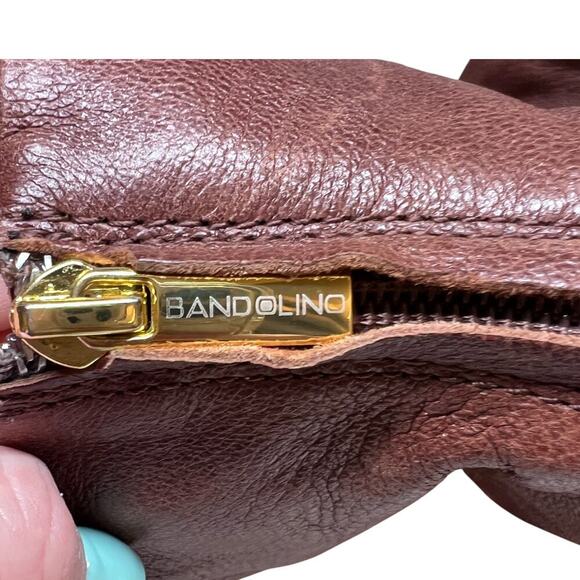 BANDOLINO Joined To Me Women's Size 8 Brown Leather Cap Toe Booties Ankle - Picture 11 of 13